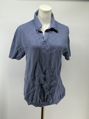 100% Organic Cotton Mesh-Stitch Sweater Polo